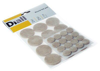 Beige Protection pad (Dia)38mm, Pack of 28
