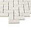 Beige Stone effect Natural stone Mosaic tile sheet, (L)310mm (W)285mm