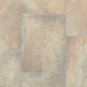 Beige Stone tile effect Vinyl flooring, 4m²