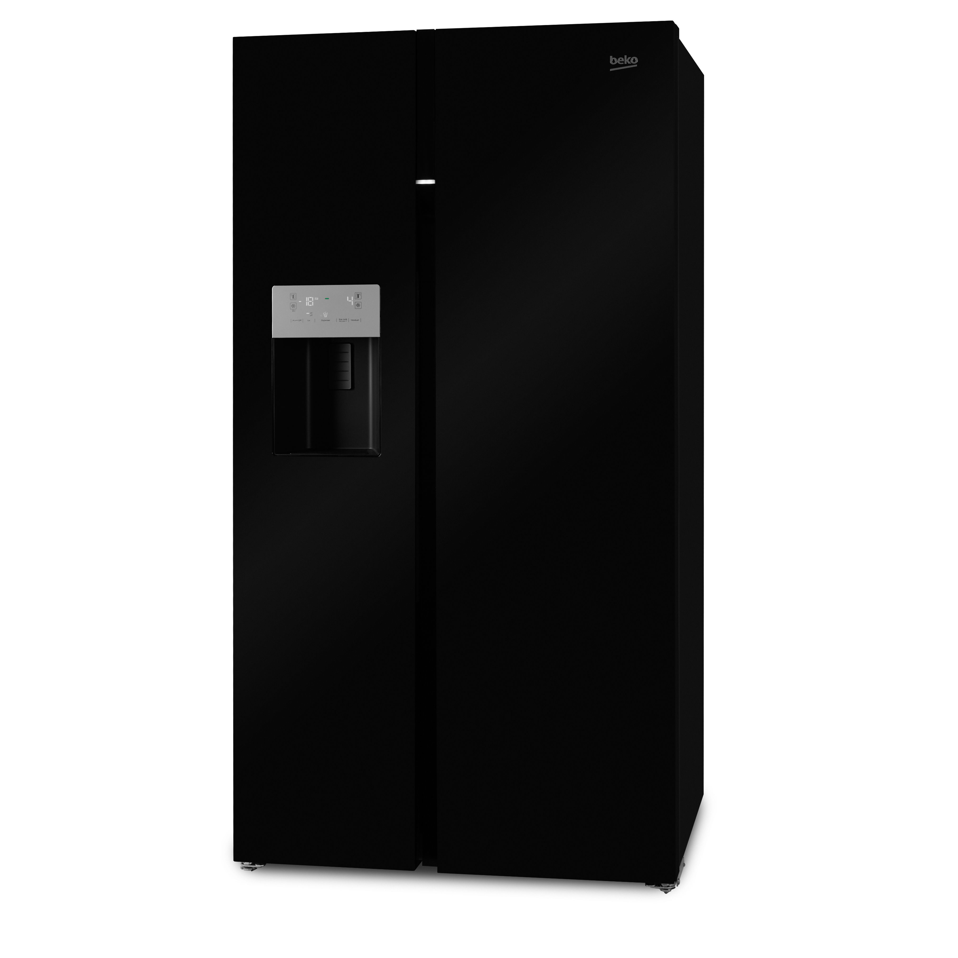 Beko ASGN542B American style Freestanding Frost free Fridge freezer - Black