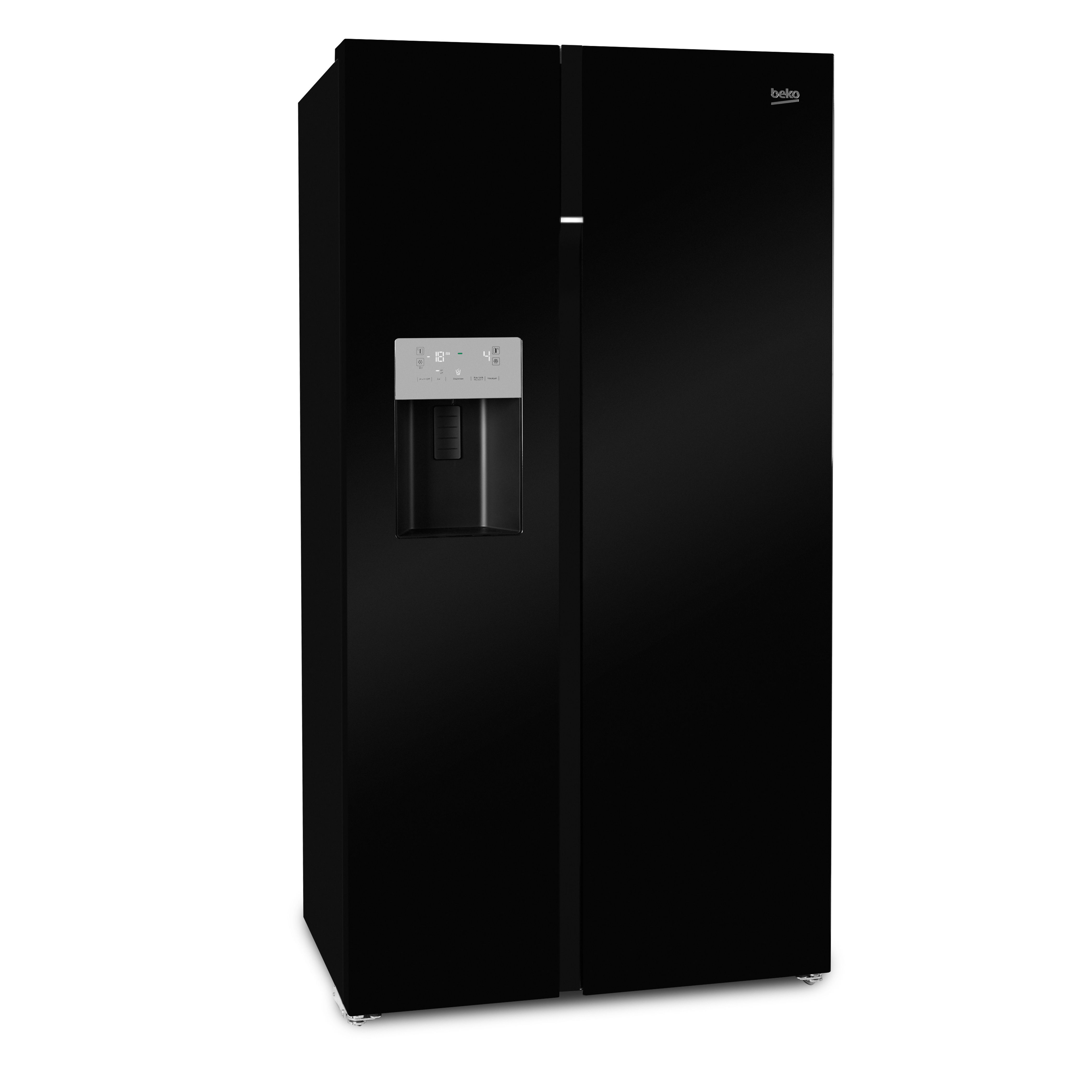 Beko ASGN542B American style Freestanding Frost free Fridge freezer - Black