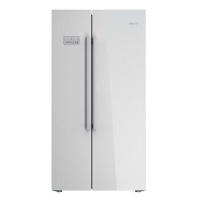 White gloss american fridge outlet freezer