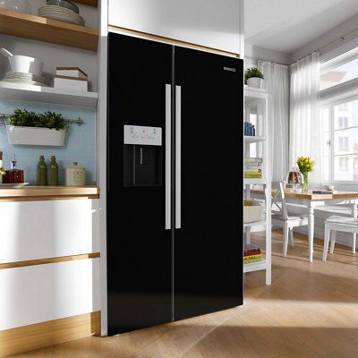 Beko ASN541B Freestanding Fridge freezer - Black
