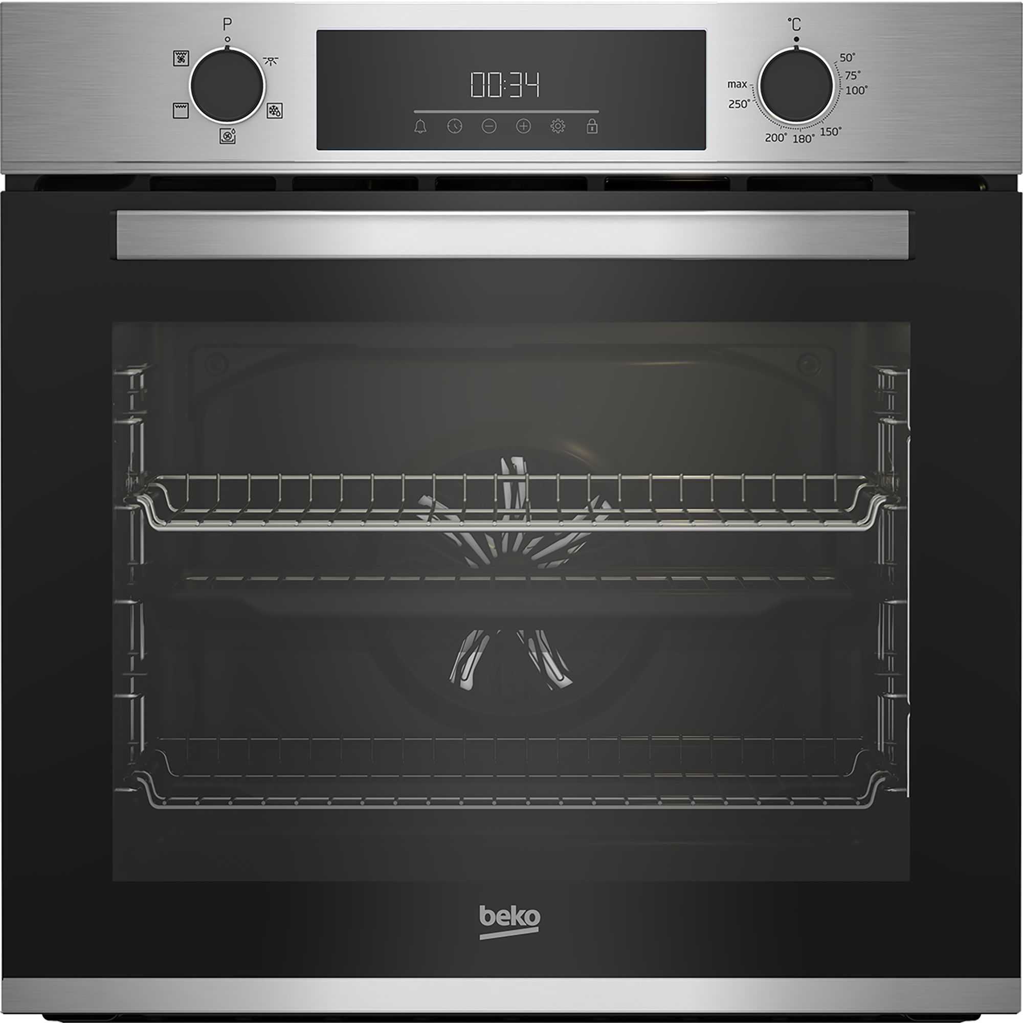 Beko BBIF12300X Built-in Single Fan Electric Oven - Stainless steel