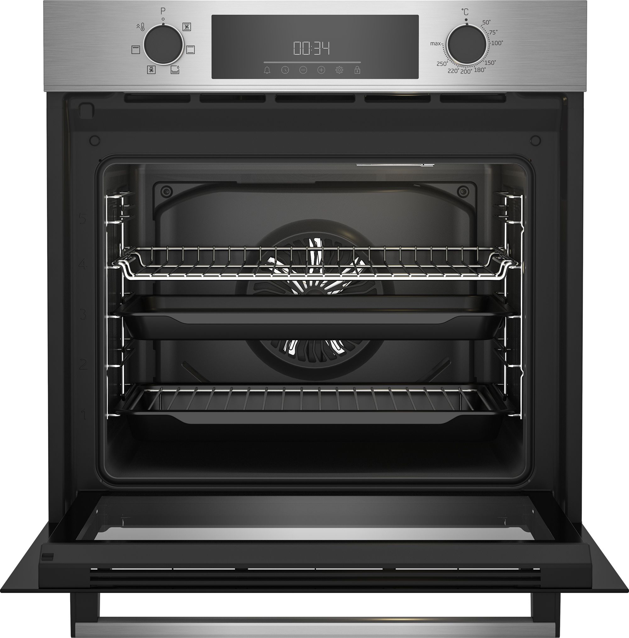 Beko BBQE22300X Built-in Single Multi-function Electric Oven - Stainless steel