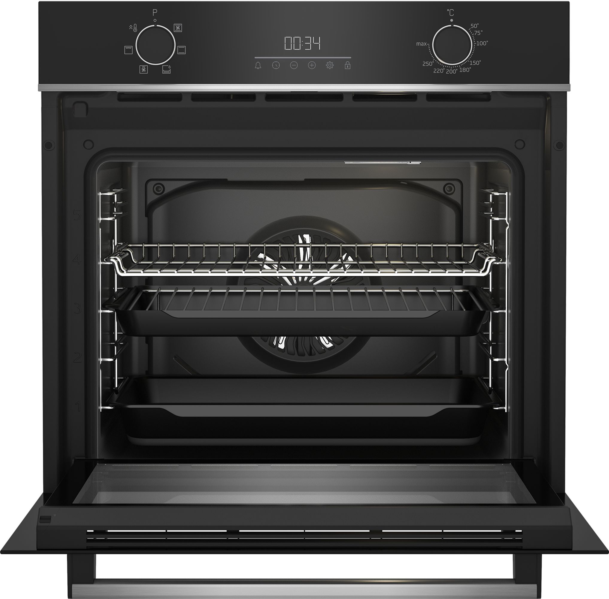 Beko BBQE24300B Built-in Single Multi-function Electric Oven - Black