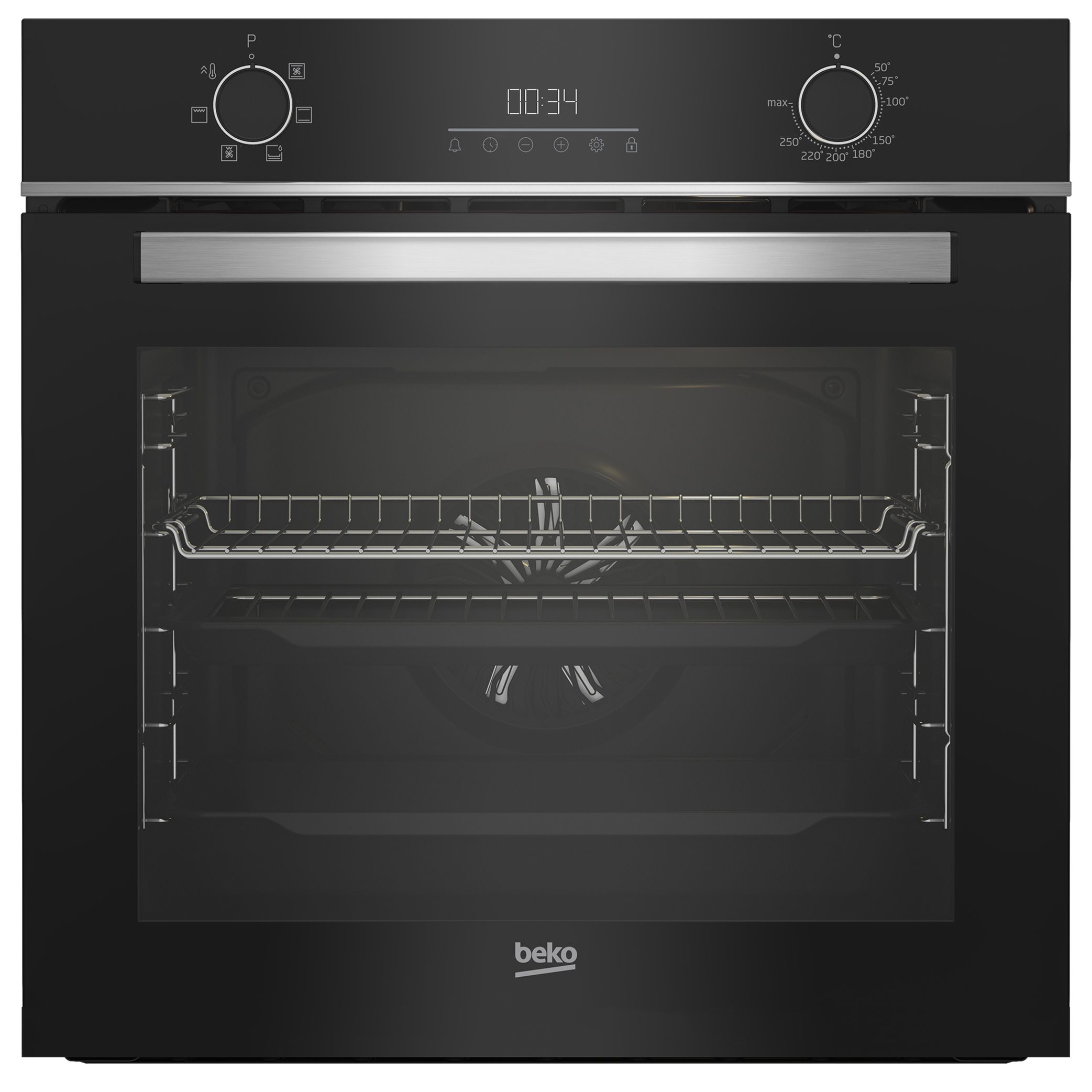 Beko BBQE24300B Built-in Single Multi-function Electric Oven - Black