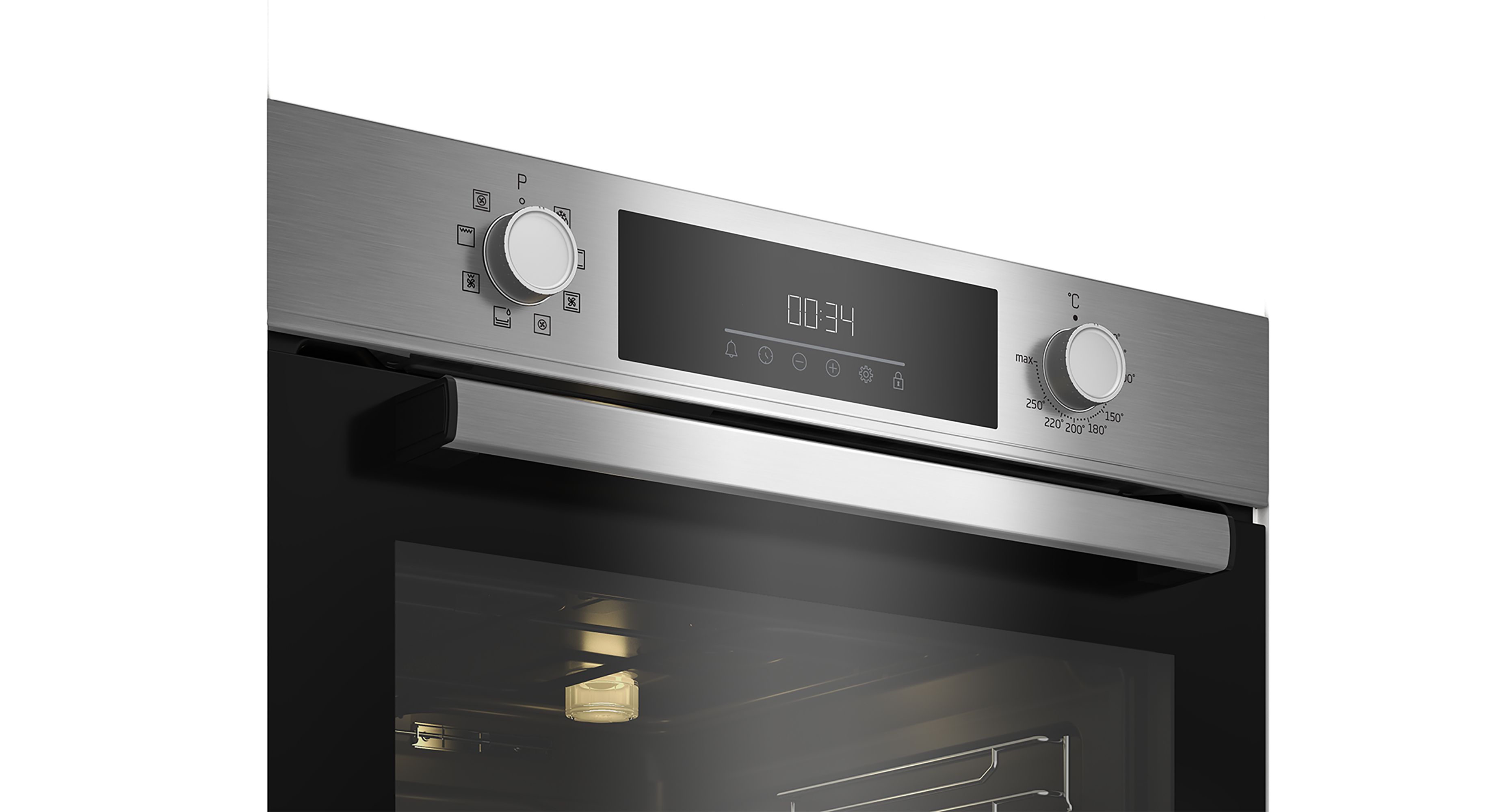 Beko BBQM22301XC Built-in Single Multifunction Oven - Stainless steel effect