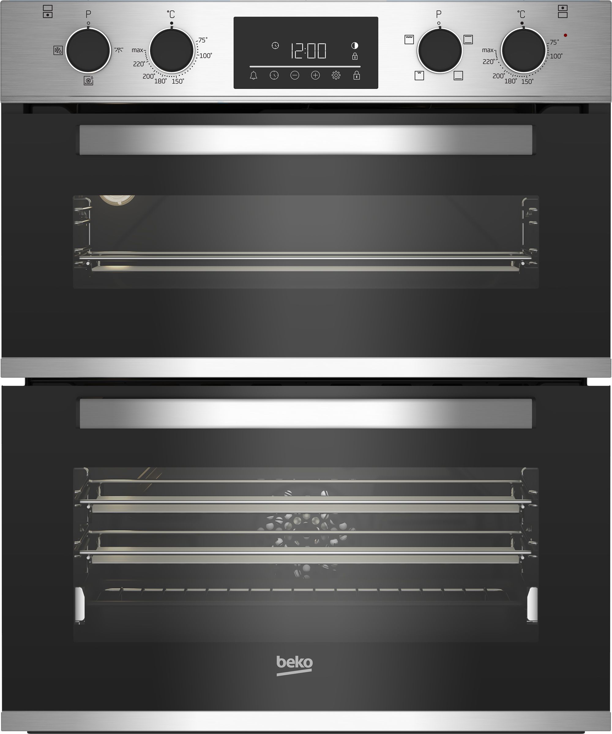 Beko BBTQF22300X Built-in Double Oven - Stainless steel effect