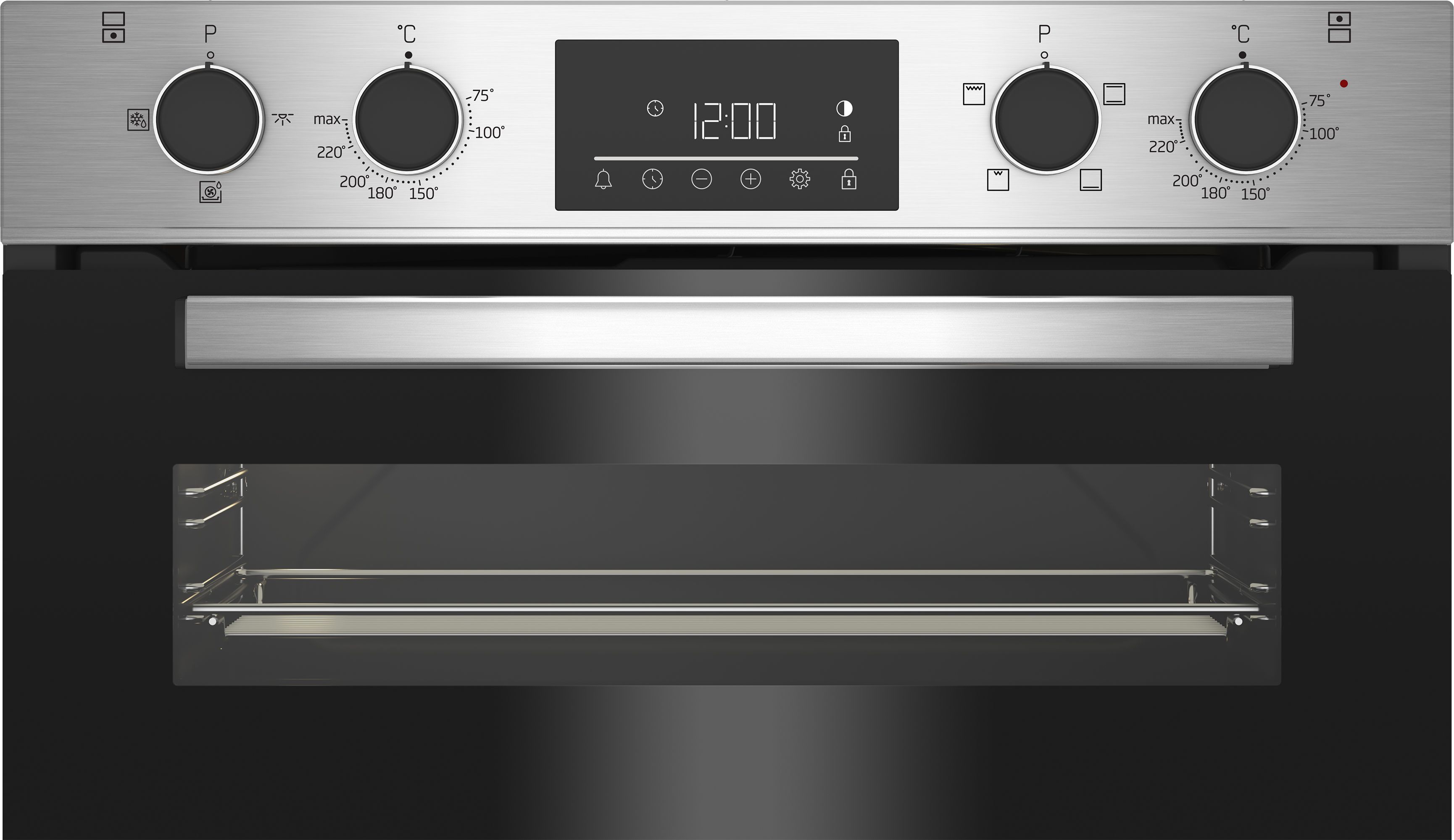 Beko BBTQF22300X Built-in Double Oven - Stainless steel effect