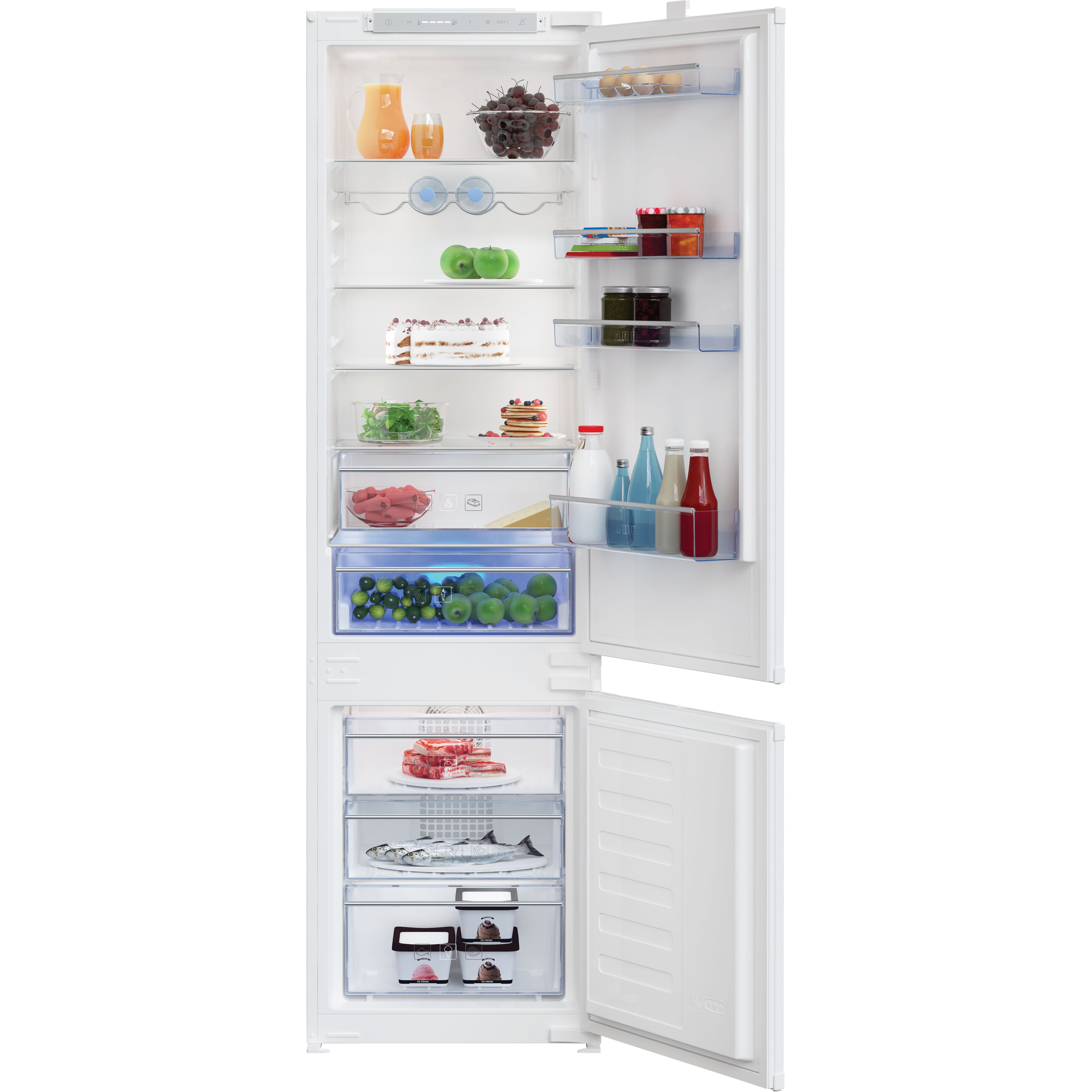 Beko BCBFD1973 White Integrated Fridge freezer DIY at B&Q
