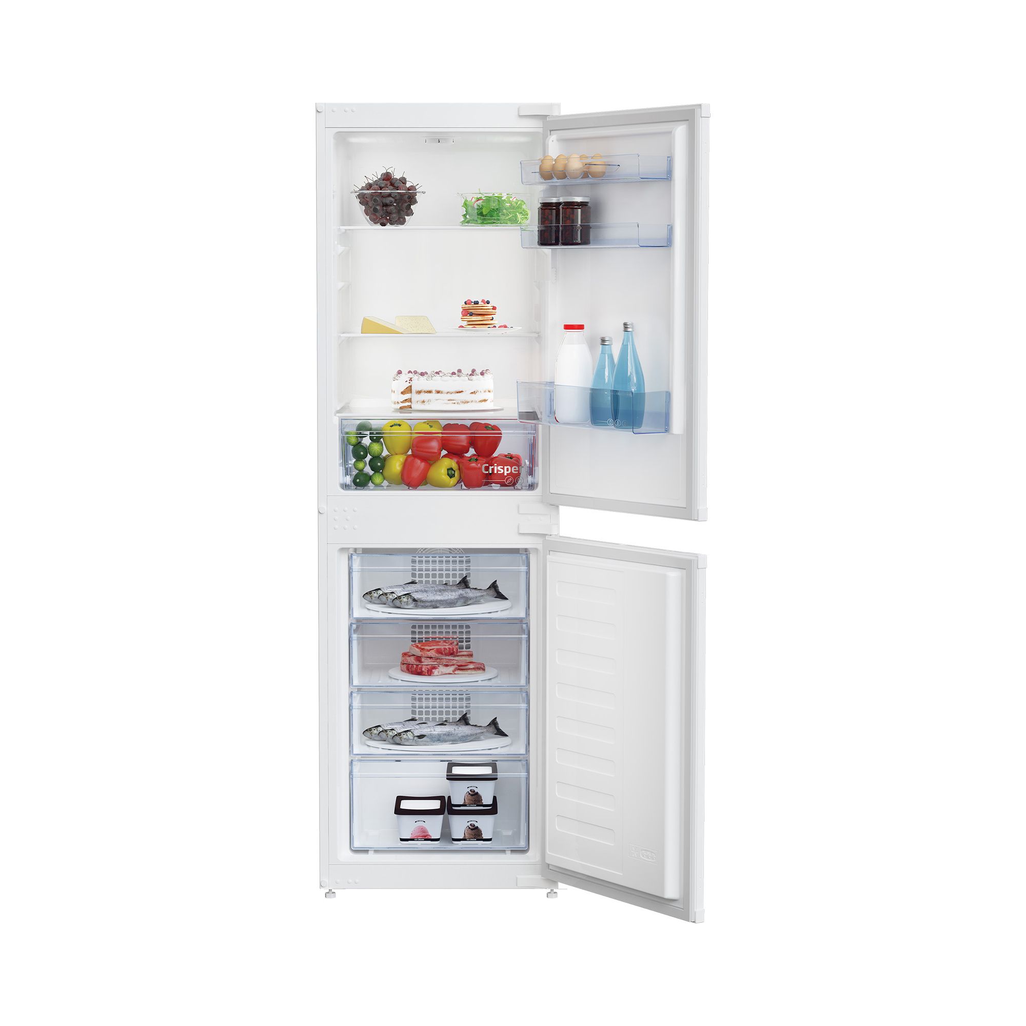 Beko BCFD450 50:50 Integrated Frost free Fridge freezer