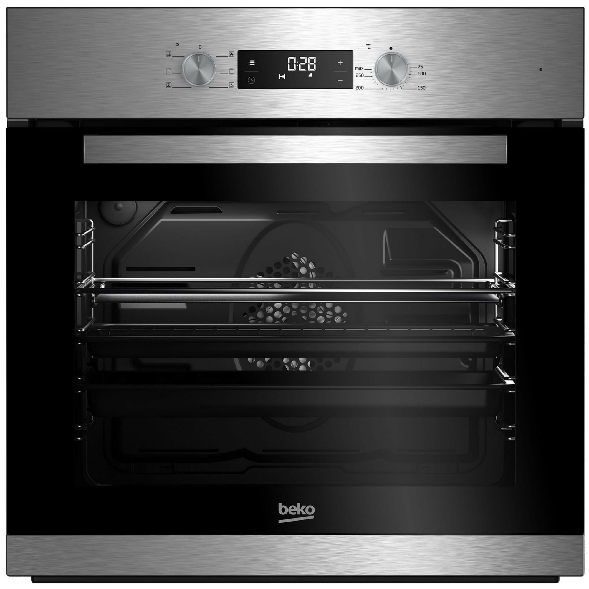Beko BQE22300X Builtin Single Multifunction Oven Silver DIY at B&Q