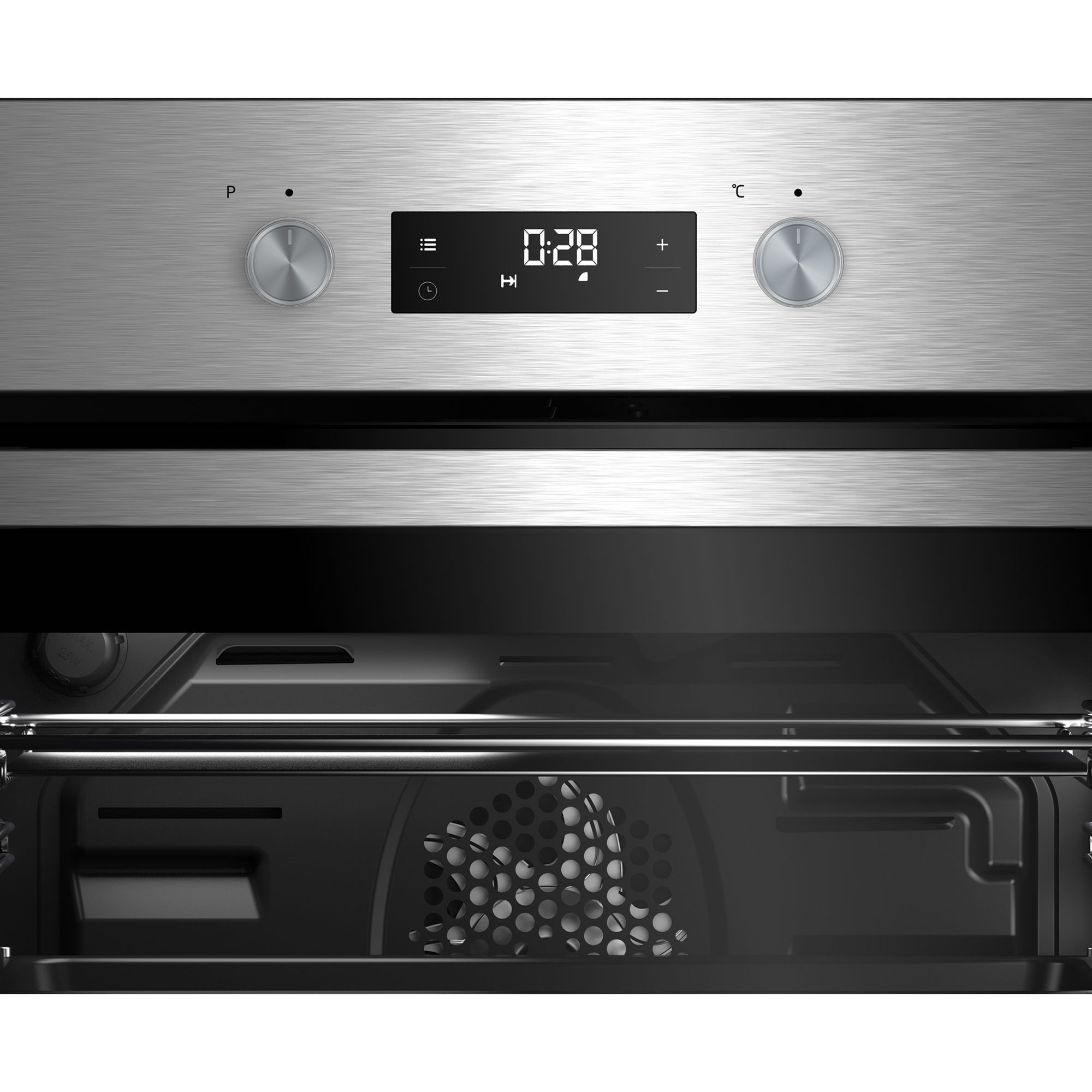 Beko BQM22301XC Built-in Single Multifunction Oven - Black & stainless steel