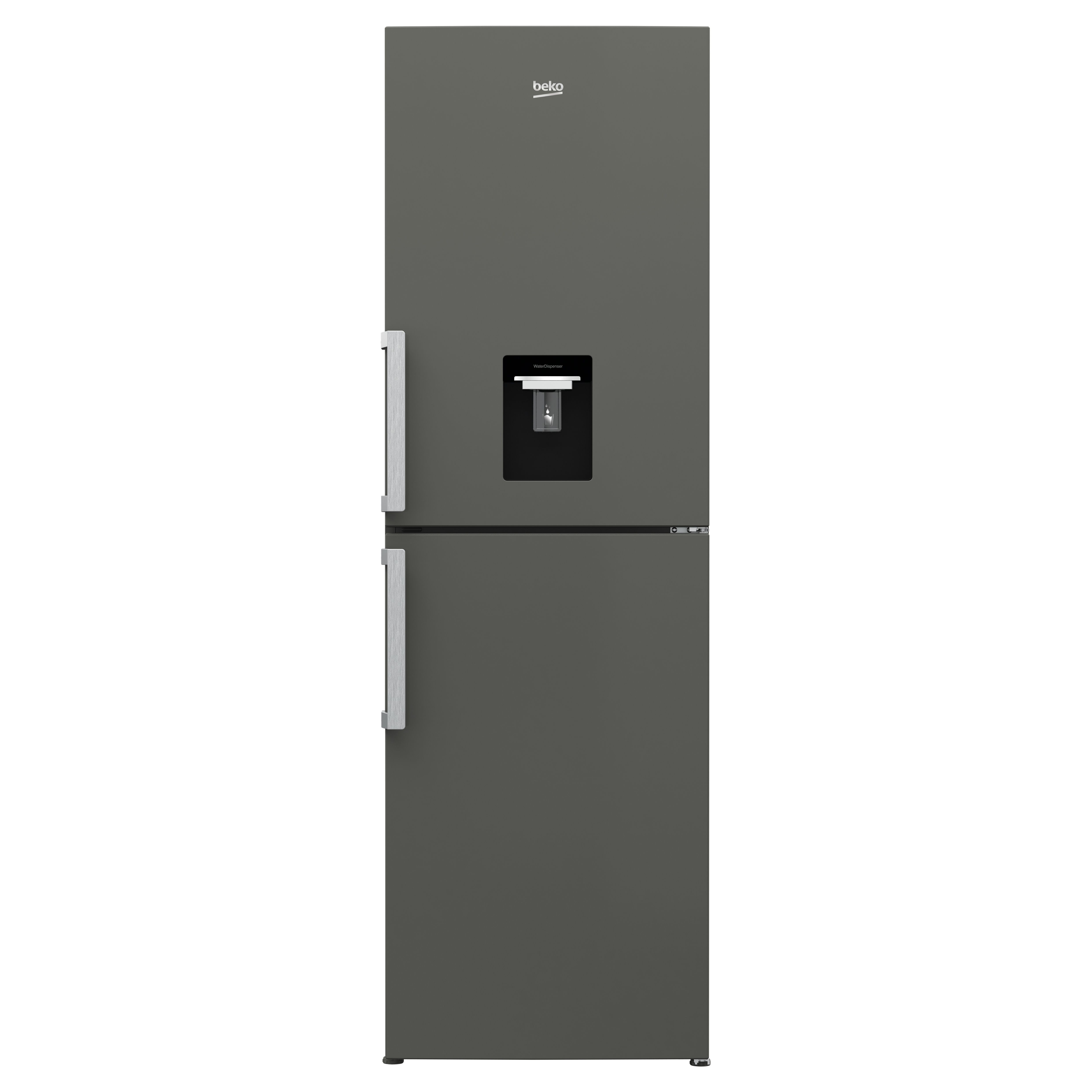 Beko CFP1691DG Freestanding Frost free Fridge freezer - Graphite chrome effect