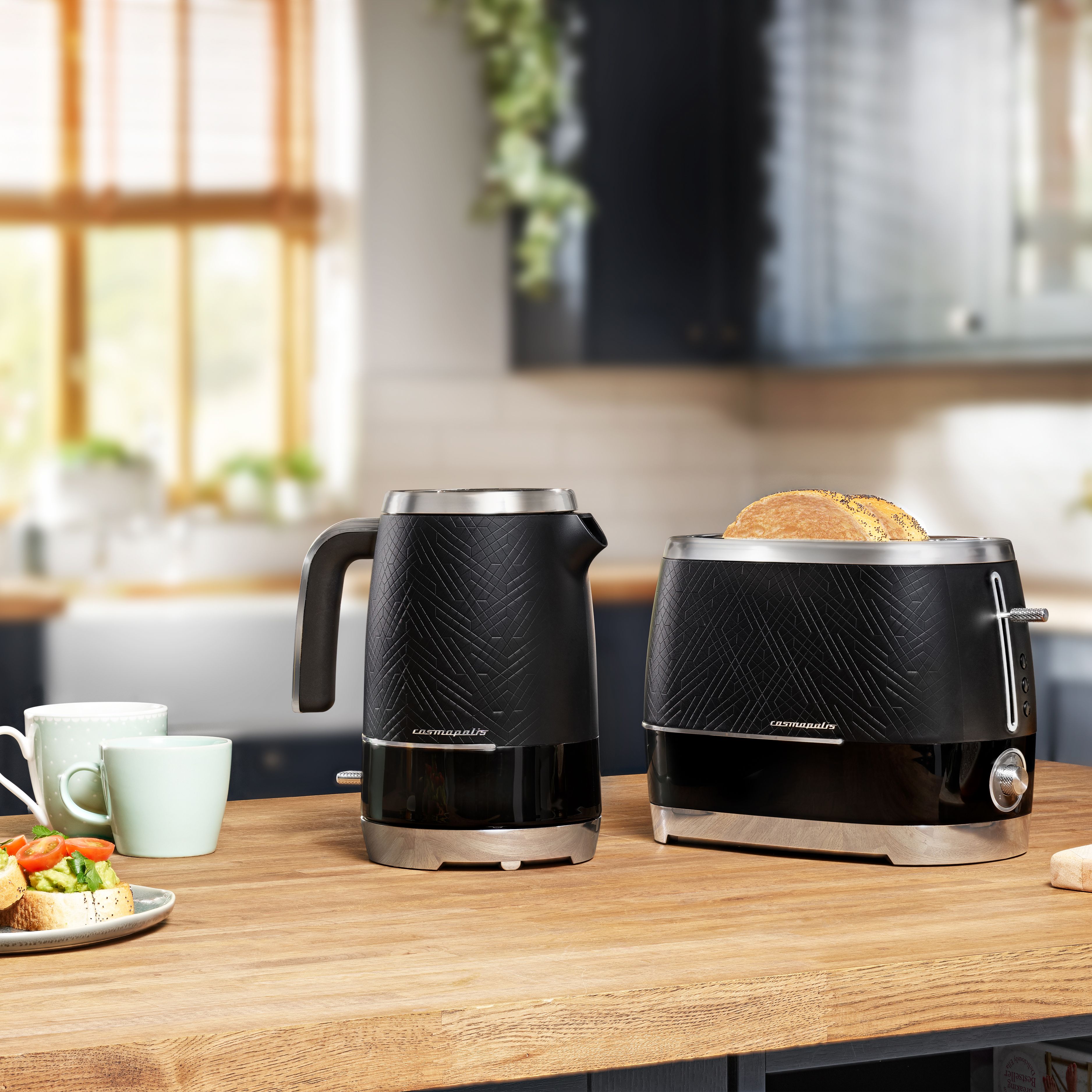Beko Cosmopolis Black 2 slice toaster TAM8202B