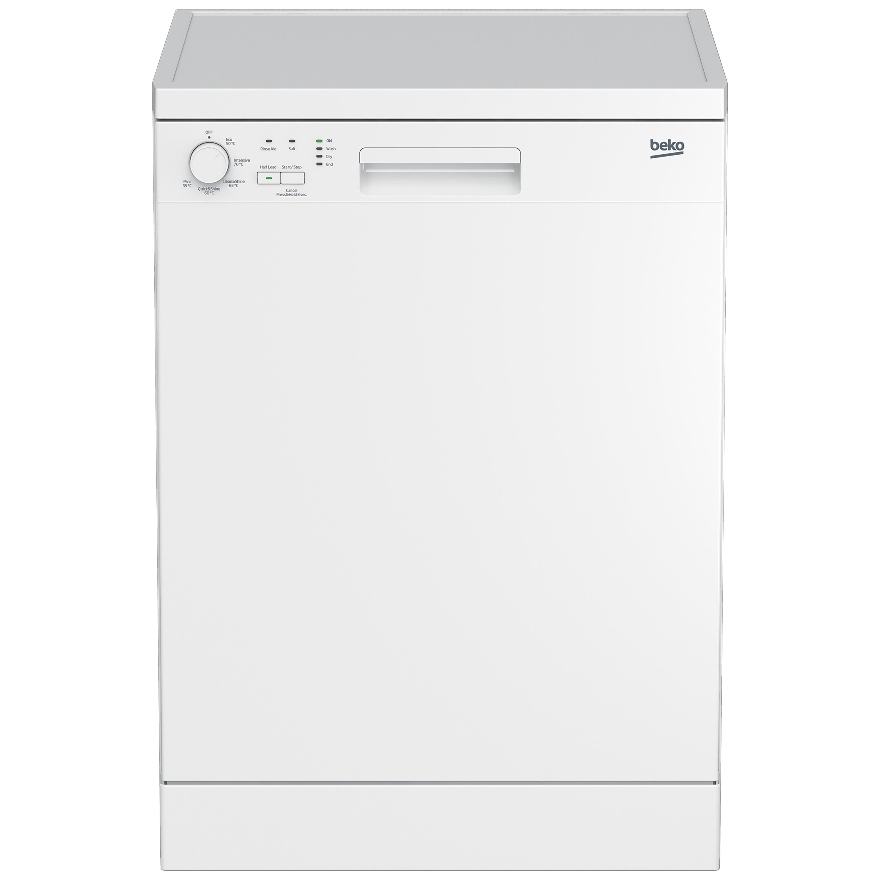 Beko DFN05320W Freestanding Full size Dishwasher - White | DIY at B&Q