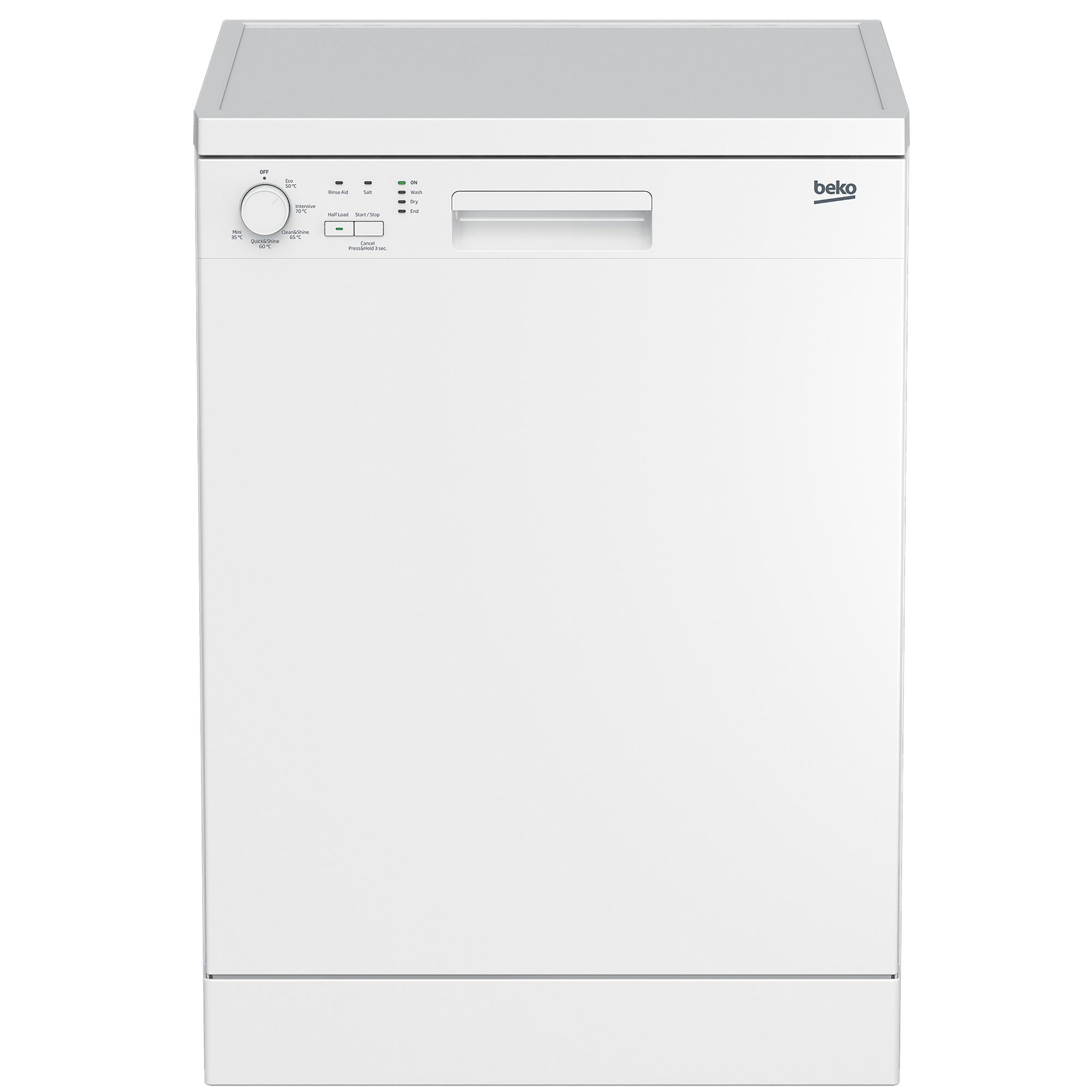 Beko DFN05Q10W Freestanding White Full size Dishwasher DIY at B&Q