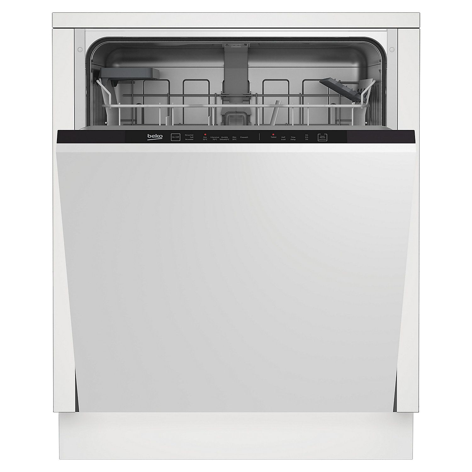 Beko DIN15Q10 Integrated Full size Dishwasher White DIY at B&Q