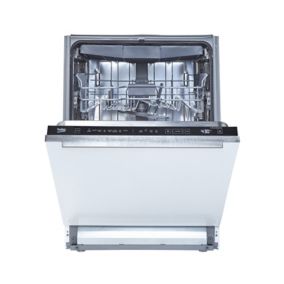 Beko DIN48Q20 Integrated Full size Dishwasher - Black & white