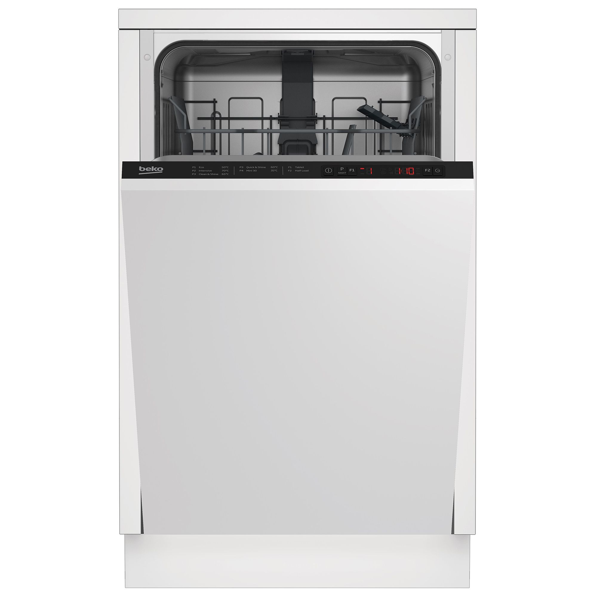 Beko DIS15022 Integrated Slimline Dishwasher DIY at B&Q