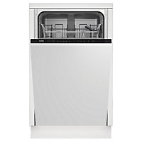 Beko DIS15Q10 Integrated Slimline Dishwasher - White