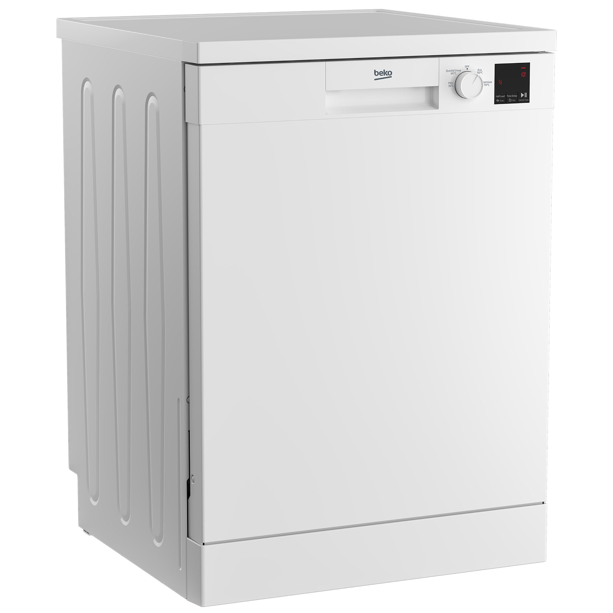 Beko DVN04X20W Freestanding Full size Dishwasher - White | DIY at B&Q