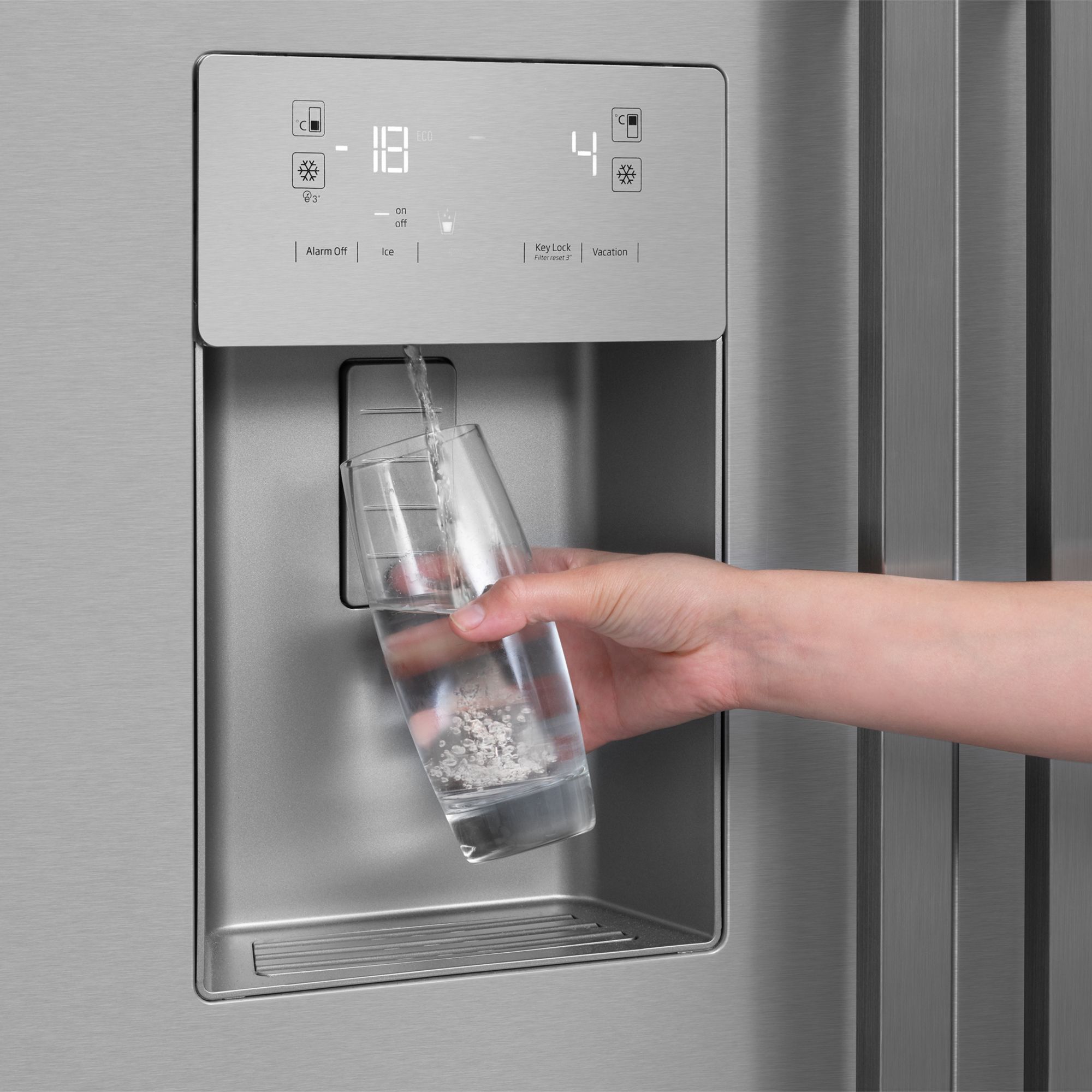 Beko Gne60520dx American Style Silver Freestanding Fridge Freezer Diy At B Q