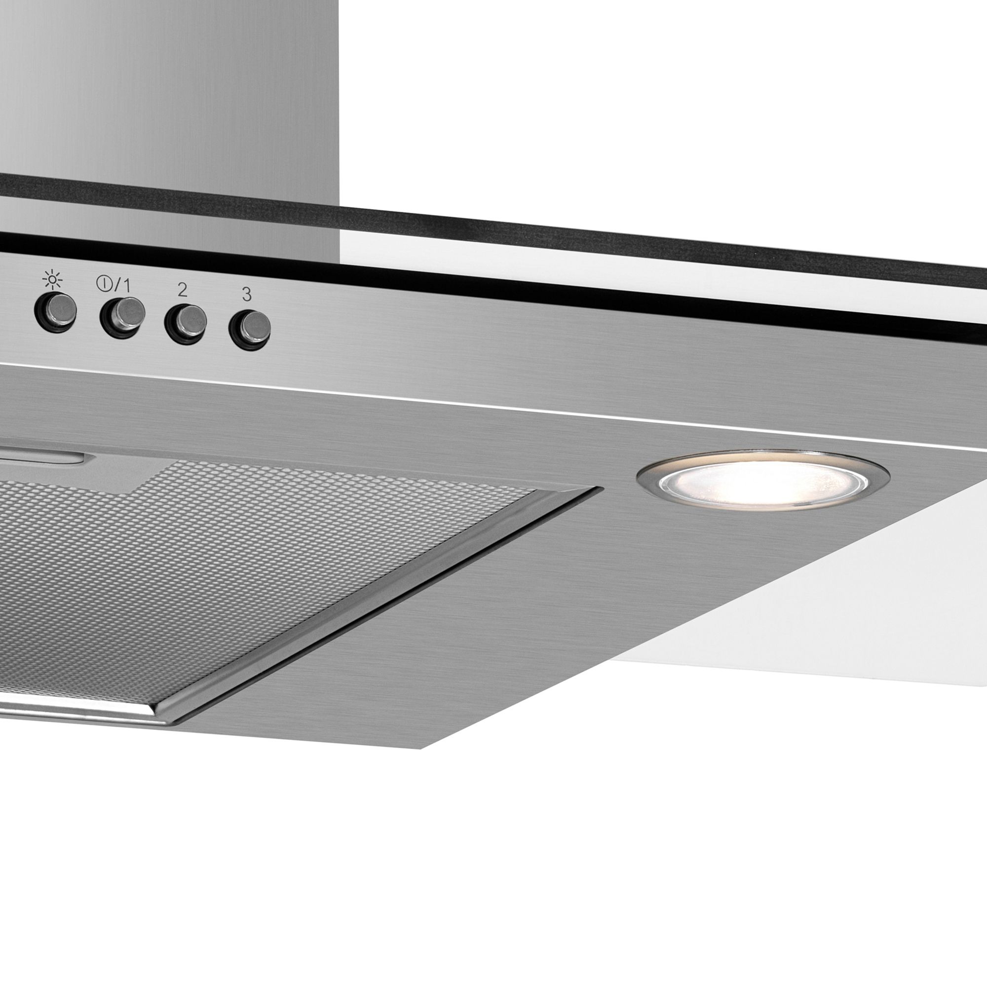 Beko HCF91620X Silver Stainless steel Chimney Cooker hood, (W)90cm
