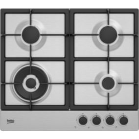 Beko HIAW164225SX 58cm Gas Hob - Silver