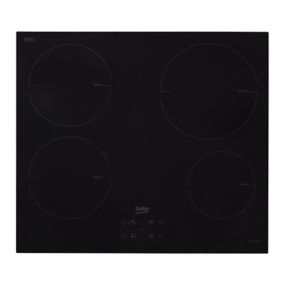 Beko HQI 64400 MT 4 Zone Glass Induction Hob (W)580mm - Black