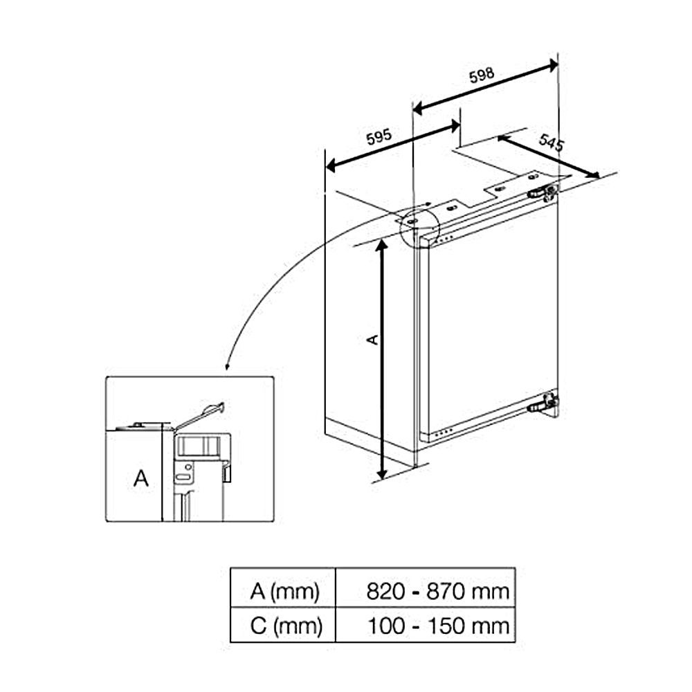 Beko Integrated Fridge - White