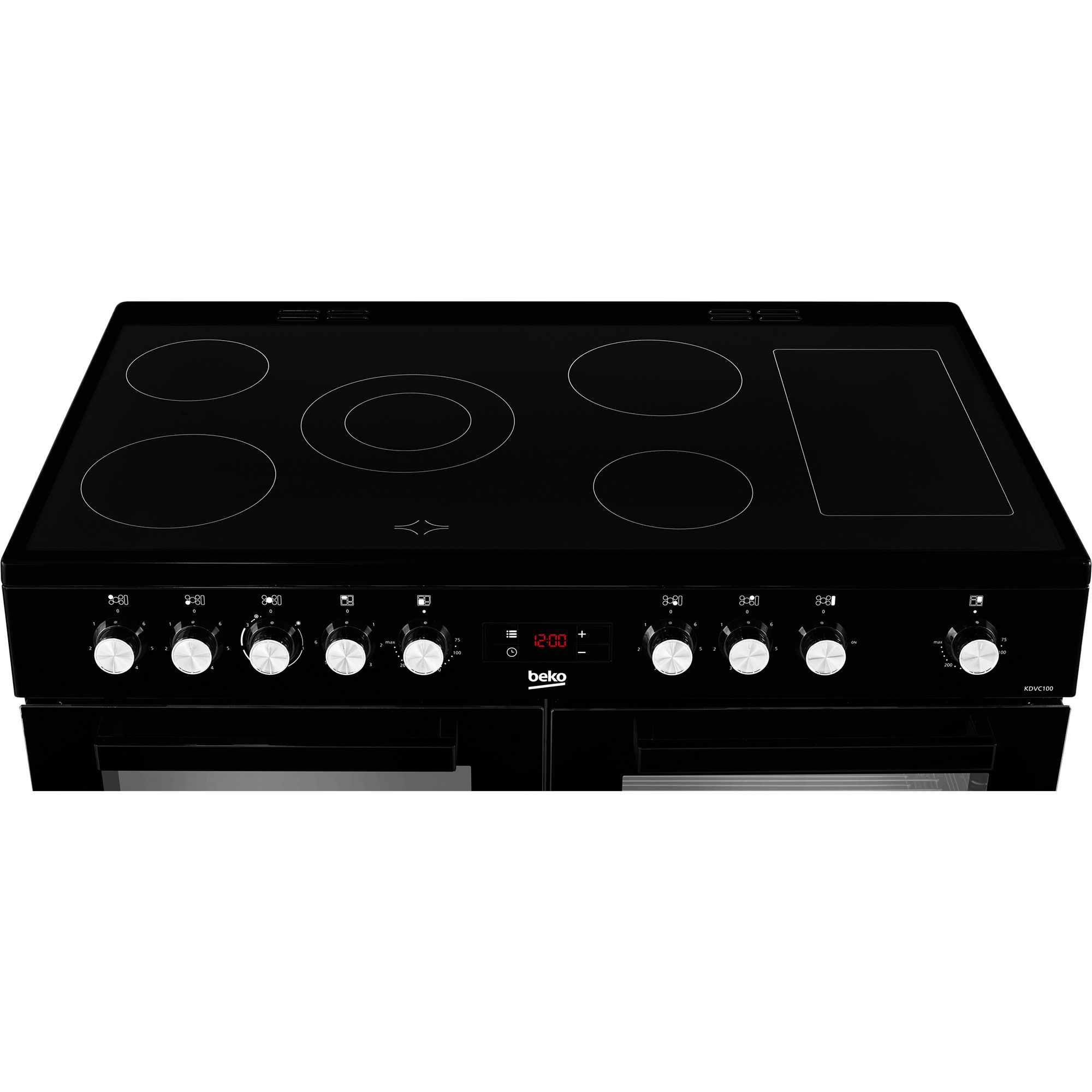 Beko KDVC100K Freestanding Electric Cooker with Ceramic Hob - Black