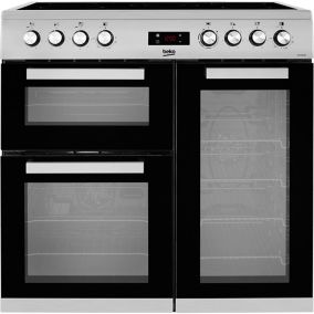Beko KDVC90X Freestanding Electric Cooker with Ceramic Hob