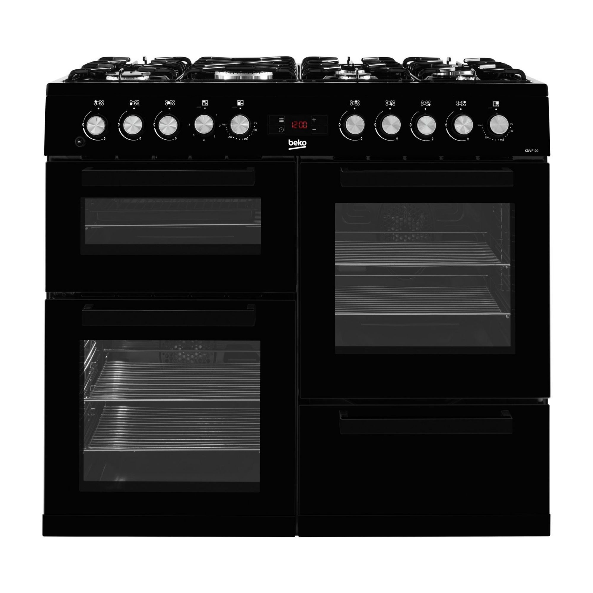 Beko KDVF100K Freestanding Electric Cooker with Gas Hob DIY at B&Q