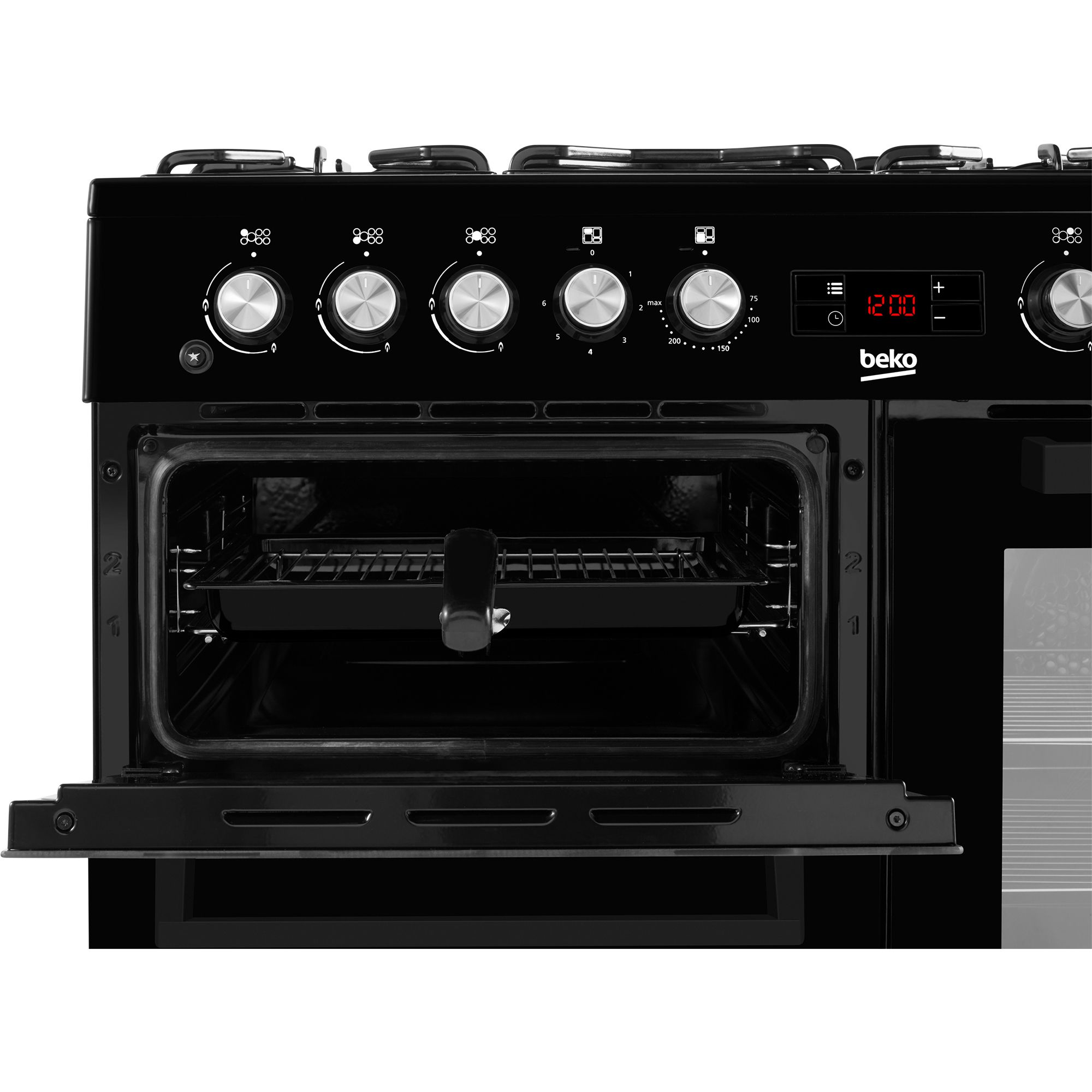 Beko KDVF100K Freestanding Electric Cooker with Gas Hob