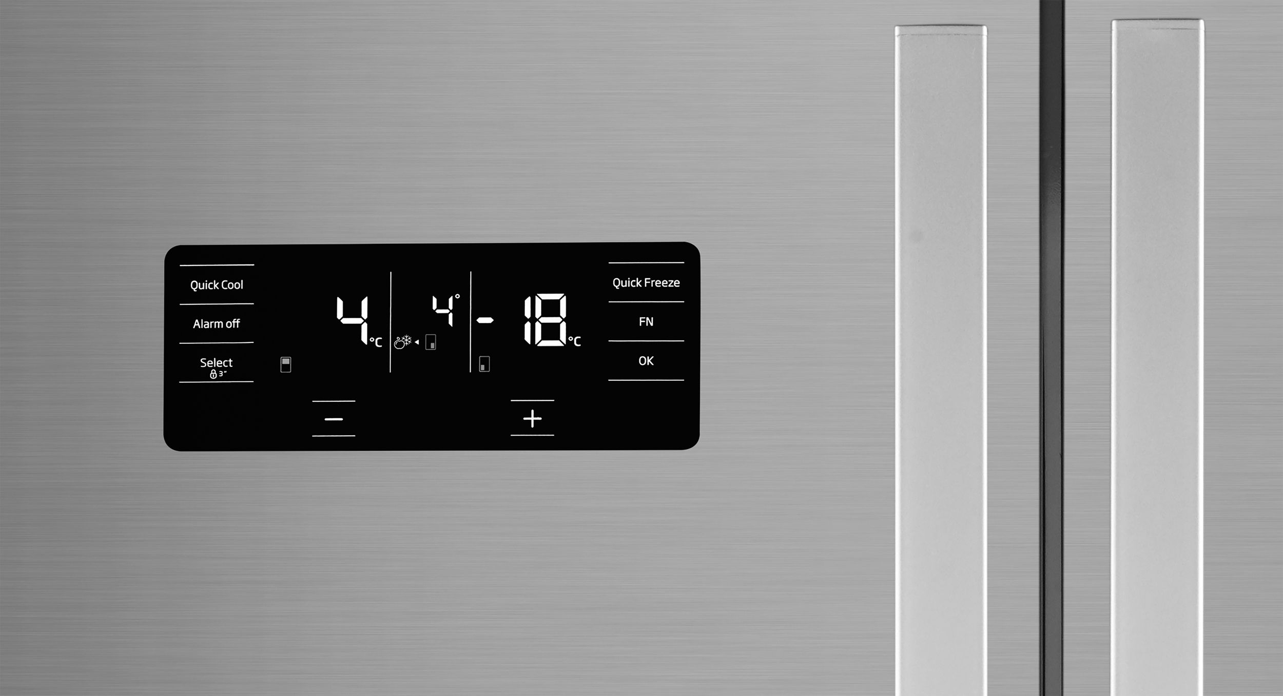 Beko MN1416224PX American style Freestanding Defrosting Fridge freezer - Silver stainless steel effect