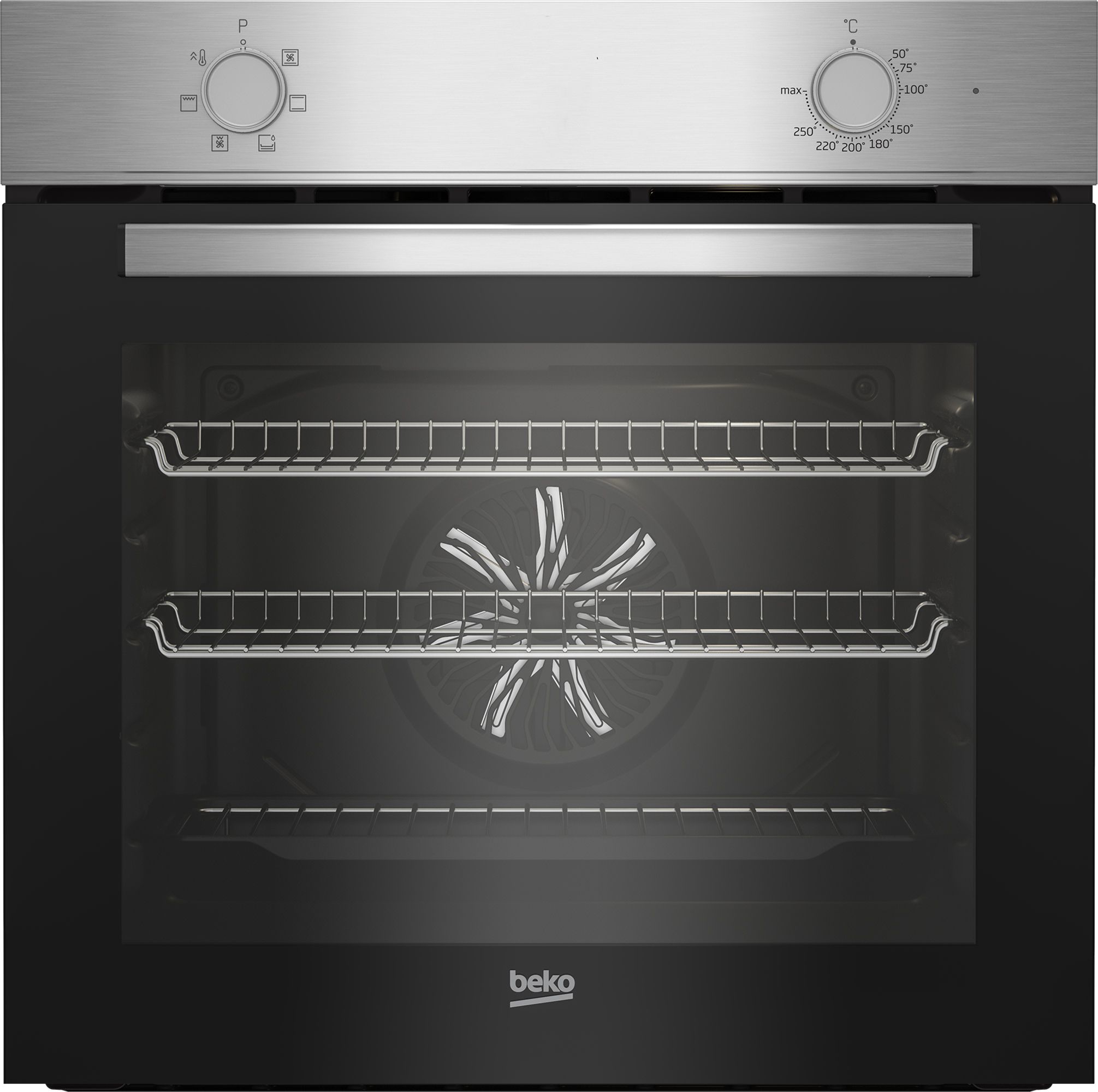 Beko QBSE223SX Built-in Multifunction Oven & gas hob pack - Stainless steel