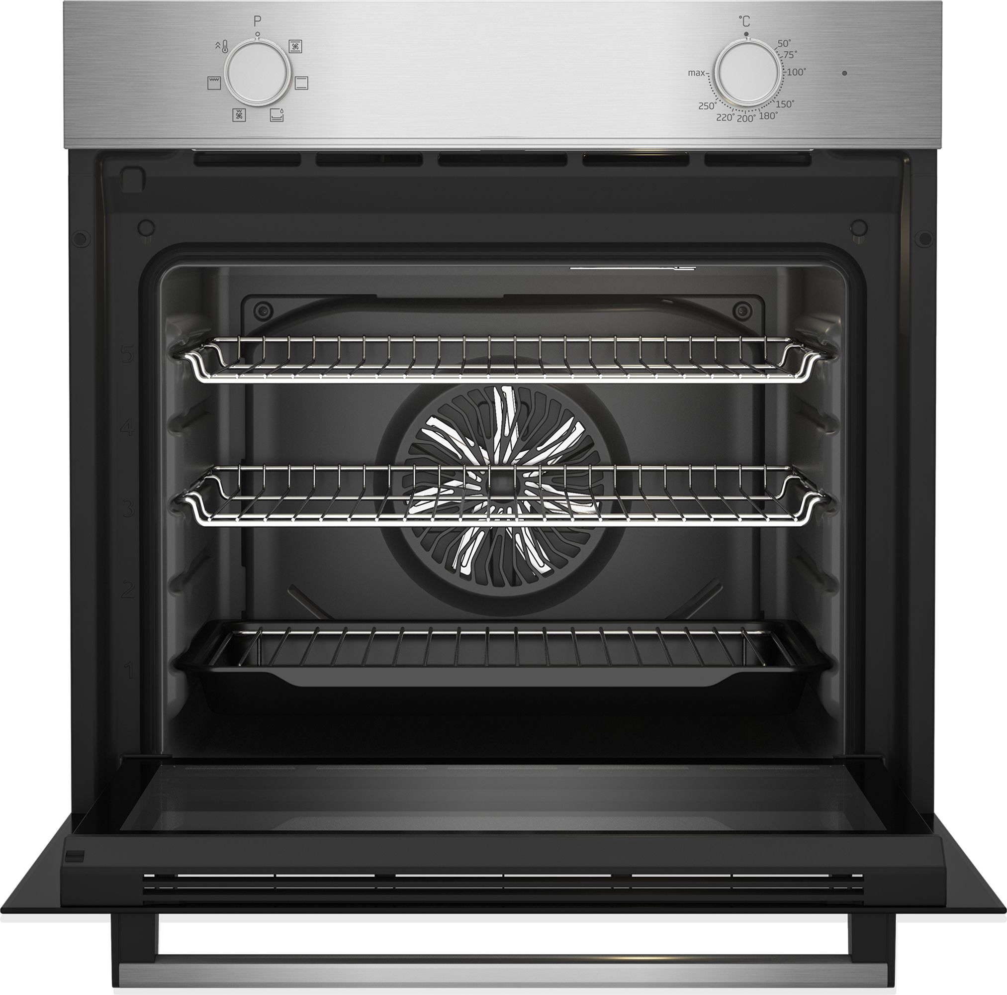 Beko QBSE223SX Built-in Multifunction Oven & gas hob pack - Stainless steel