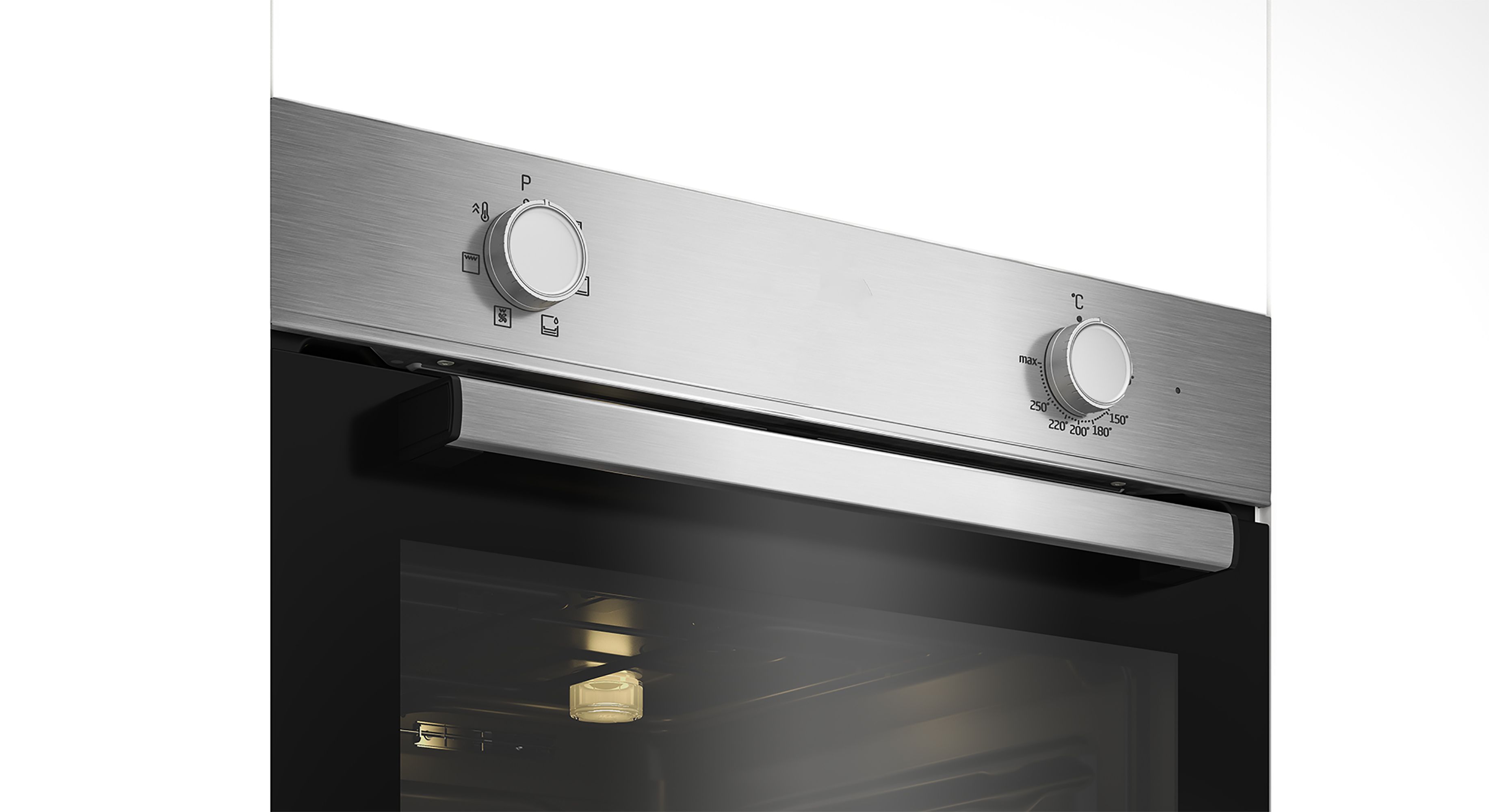 Beko QBSE223SX Built-in Multifunction Oven & gas hob pack - Stainless steel