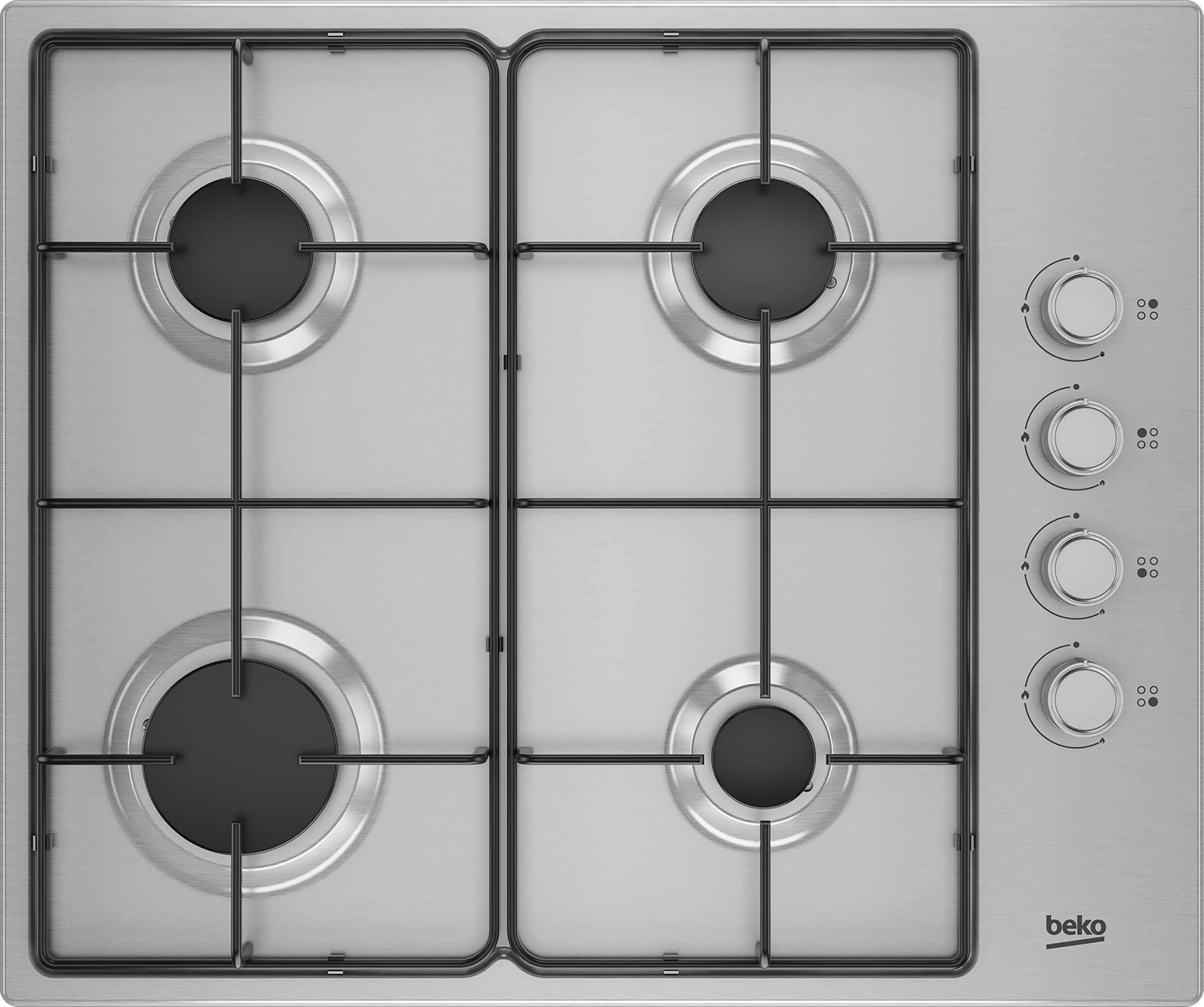 Beko QBSE223SX Built-in Multifunction Oven & gas hob pack - Stainless steel