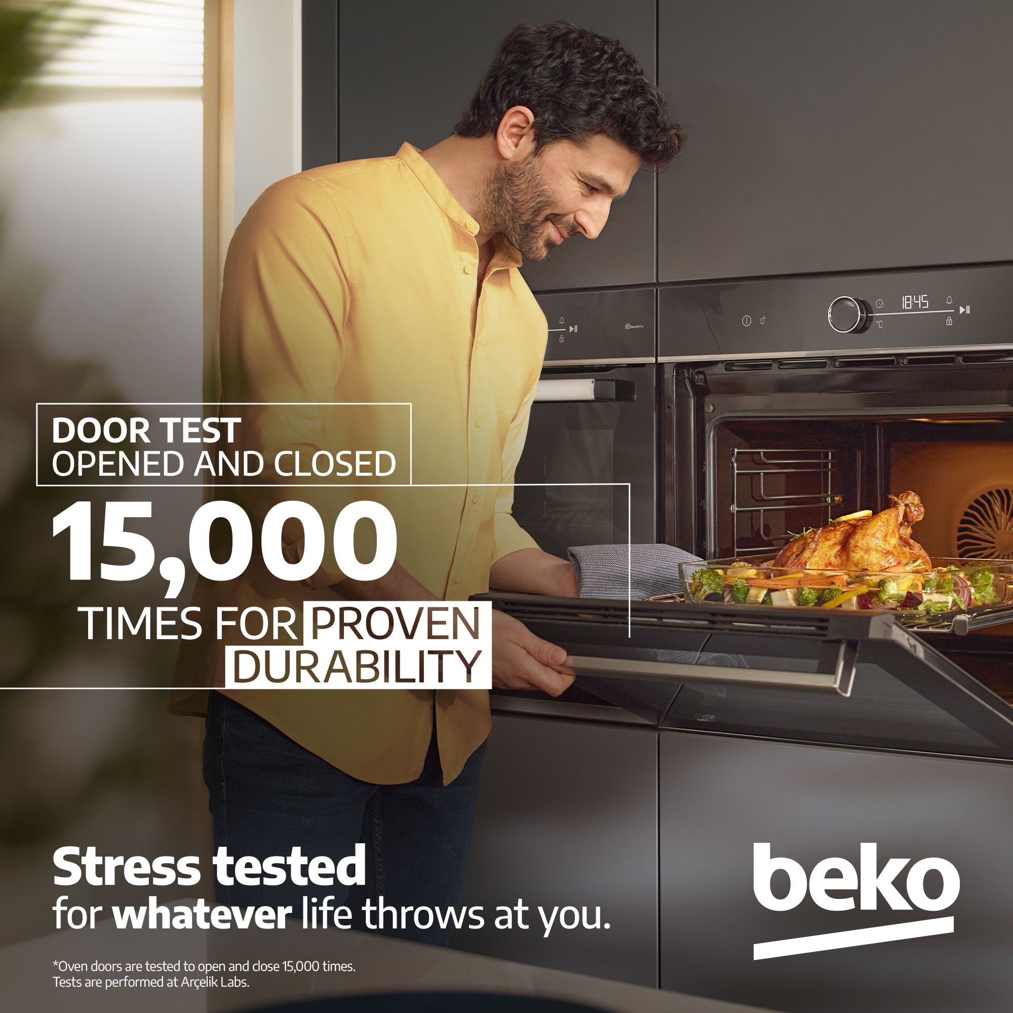 Beko QBSE223SX Built-in Multifunction Oven & gas hob pack - Stainless steel