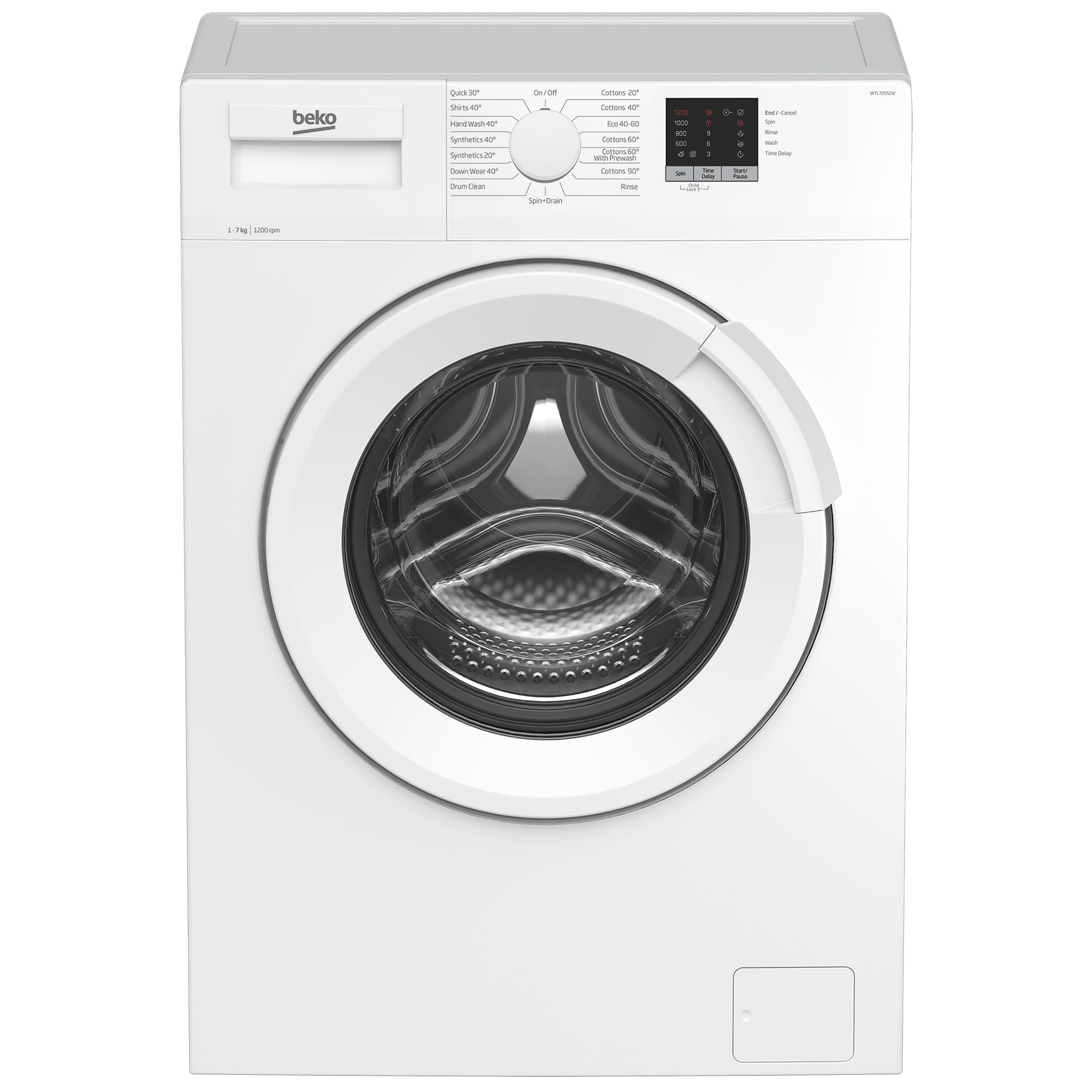 Beko WTL72052W 7kg Freestanding 1200rpm Washing machine - White