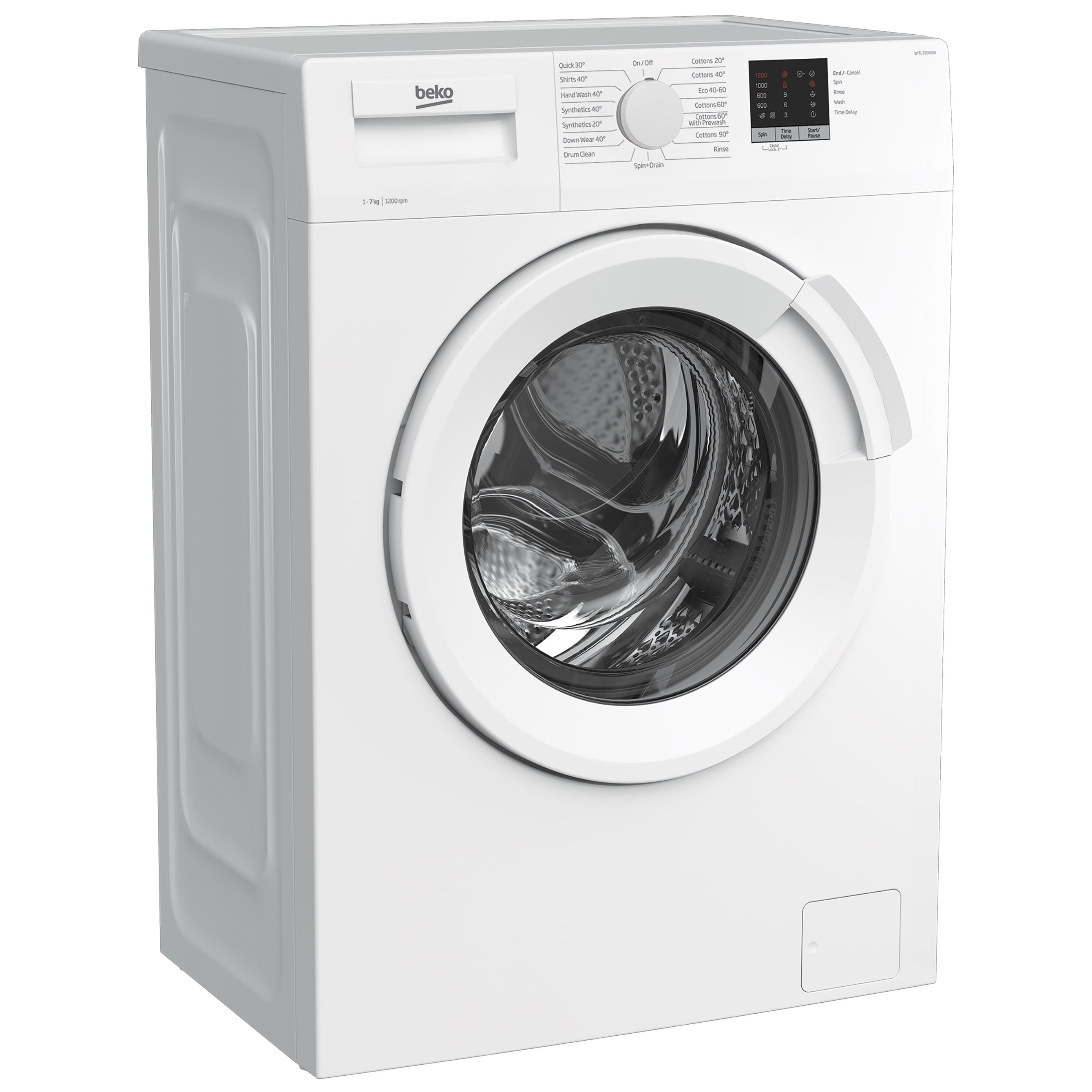 Beko WTL72052W 7kg Freestanding 1200rpm Washing machine - White