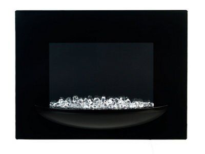 Beldray Attica Contemporary Black Electric Fire