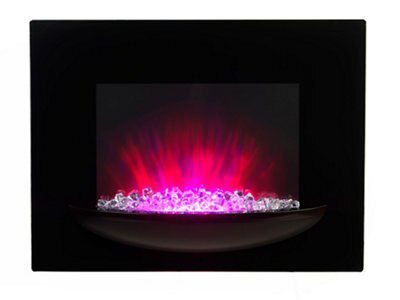 Beldray Attica Contemporary Black Electric Fire