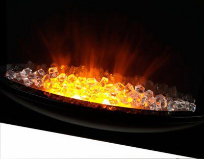 Beldray Attica Contemporary Black Electric Fire