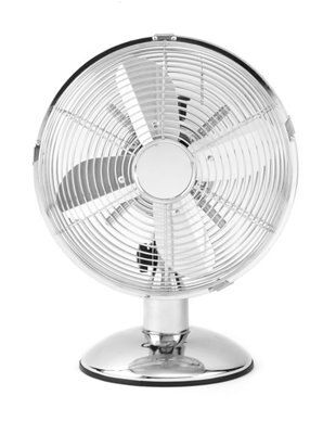 Beldray Chrome effect 10" 30W Desk fan