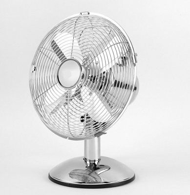 Beldray Chrome effect 10" 30W Desk fan
