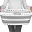 Beldray Collapsible hip hugger Grey Polypropylene Laundry basket, 37L